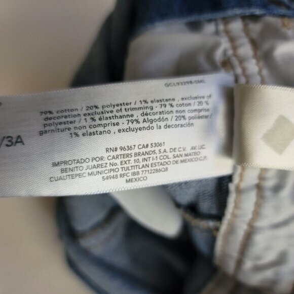 OshKosh B'gosh Blue Denim Overalls Size 3T Cute Casual - Picture 10 of 11